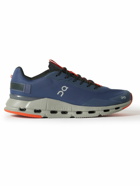 ON - Cloudnova Form Rubber-Trimmed Mesh Running Sneakers - Blue