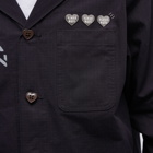 Human Made Men's Military Shirt Jacket in Navy