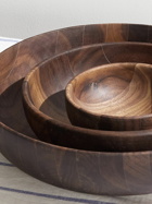 The Conran Shop - Set of Three Walnut Bowls