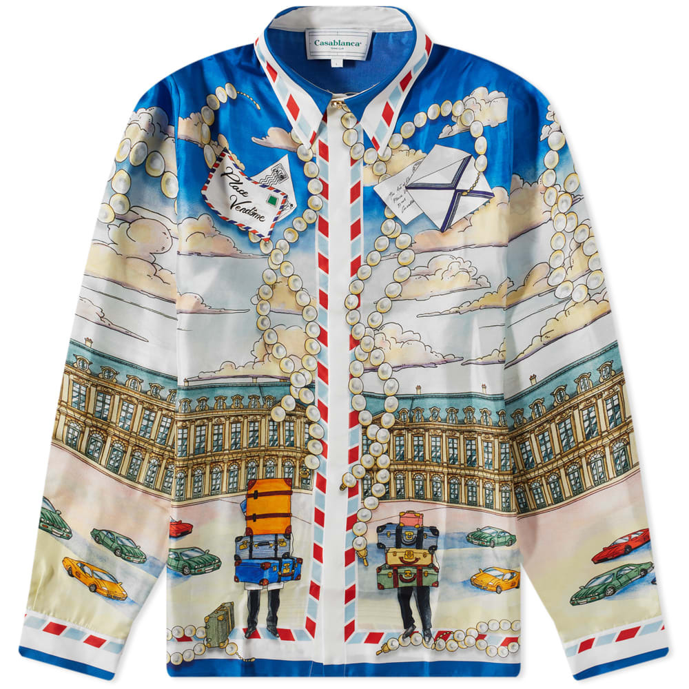 Casablanca Women's Place Casa Silk Shirt in Silk Twill Place Casa ...