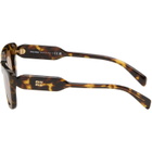 Miu Miu Eyewear Brown Cat-Eye Sunglasses
