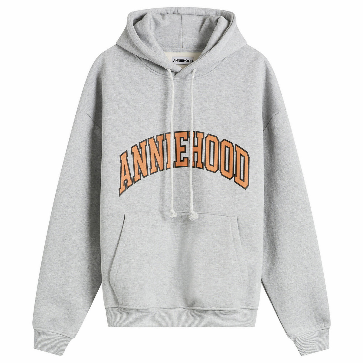 ANNIE HOOD Men's College Arch Hoodie in Marl Grey