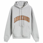 ANNIE HOOD Men's College Arch Hoodie in Marl Grey