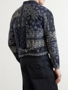 KAPITAL - Reversible Bandana-Print Cotton-Flannel Jacket - Black