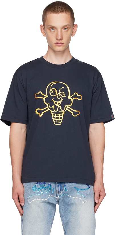 Photo: ICECREAM Navy Cones and Bones T-Shirt