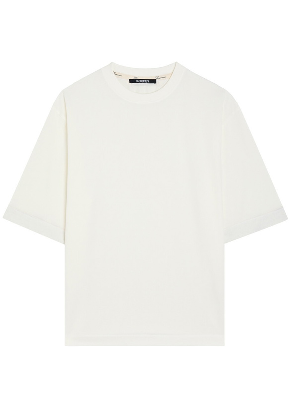 Photo: Jacquemus Le Tshirt Ventadou Woven T-shirt White