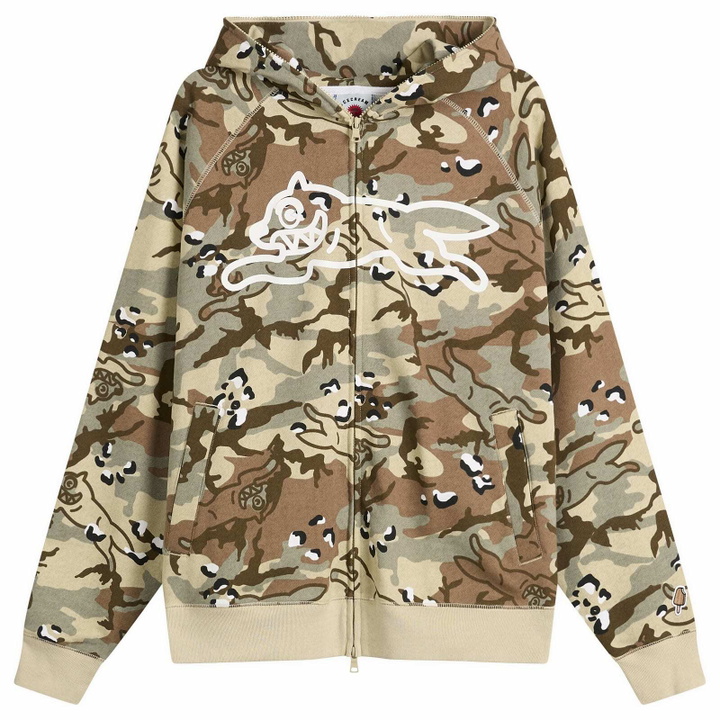 Photo: ICECREAM Men's Choc Chip Running Dog Zip Through Hood in Camo