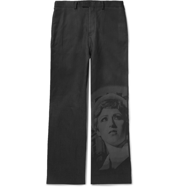 Photo: Undercover - Cindy Sherman Printed Cotton Trousers - Black