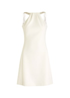 Huishan Zhang Eileen Crystal-embellished Crepe Mini Dress White