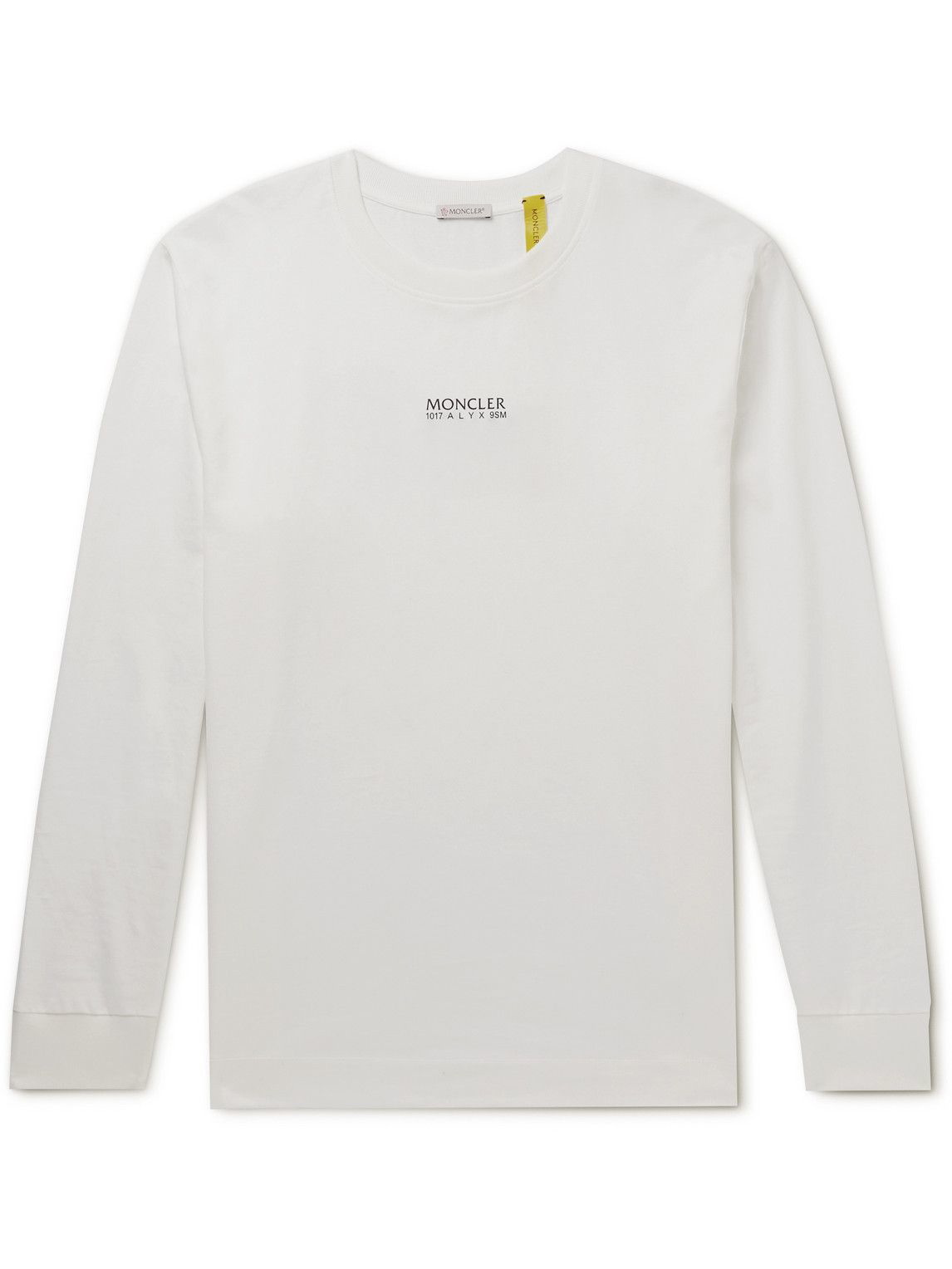 penge tilstrækkelig opbevaring Moncler Genius - 6 Moncler 1017 ALYX 9SM Embellished Cotton-Jersey T-Shirt  - White Moncler Genius