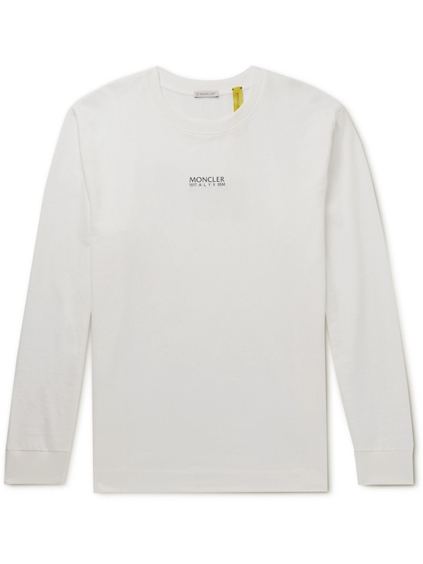 Photo: Moncler Genius - 6 Moncler 1017 ALYX 9SM Embellished Cotton-Jersey T-Shirt - White