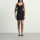 Fruity Booty Women's Satin Mini Dress in Black