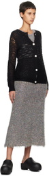 Anna Sui Black Buttoned Cardigan