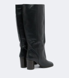 Lemaire Crease leather knee-high boots