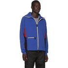 Moncler Grenoble Blue Knit Bomber Jacket