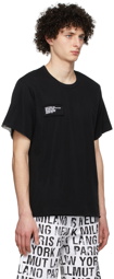 Helmut Lang Black Mesh Short Sleeve T-Shirt