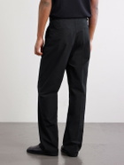 3sixteen - Safari Straight-Leg Cotton-Poplin Trousers - Black