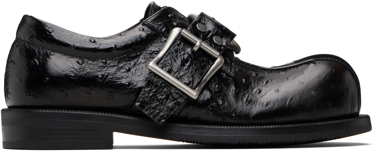 Martine Rose Black O-Ring Bulb Toe Loafers Martine Rose