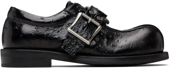 Photo: Martine Rose Black O-Ring Bulb Toe Loafers