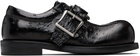 Martine Rose Black O-Ring Bulb Toe Loafers