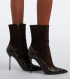 Paris Texas Lidia Queen of Hearts leather ankle boots