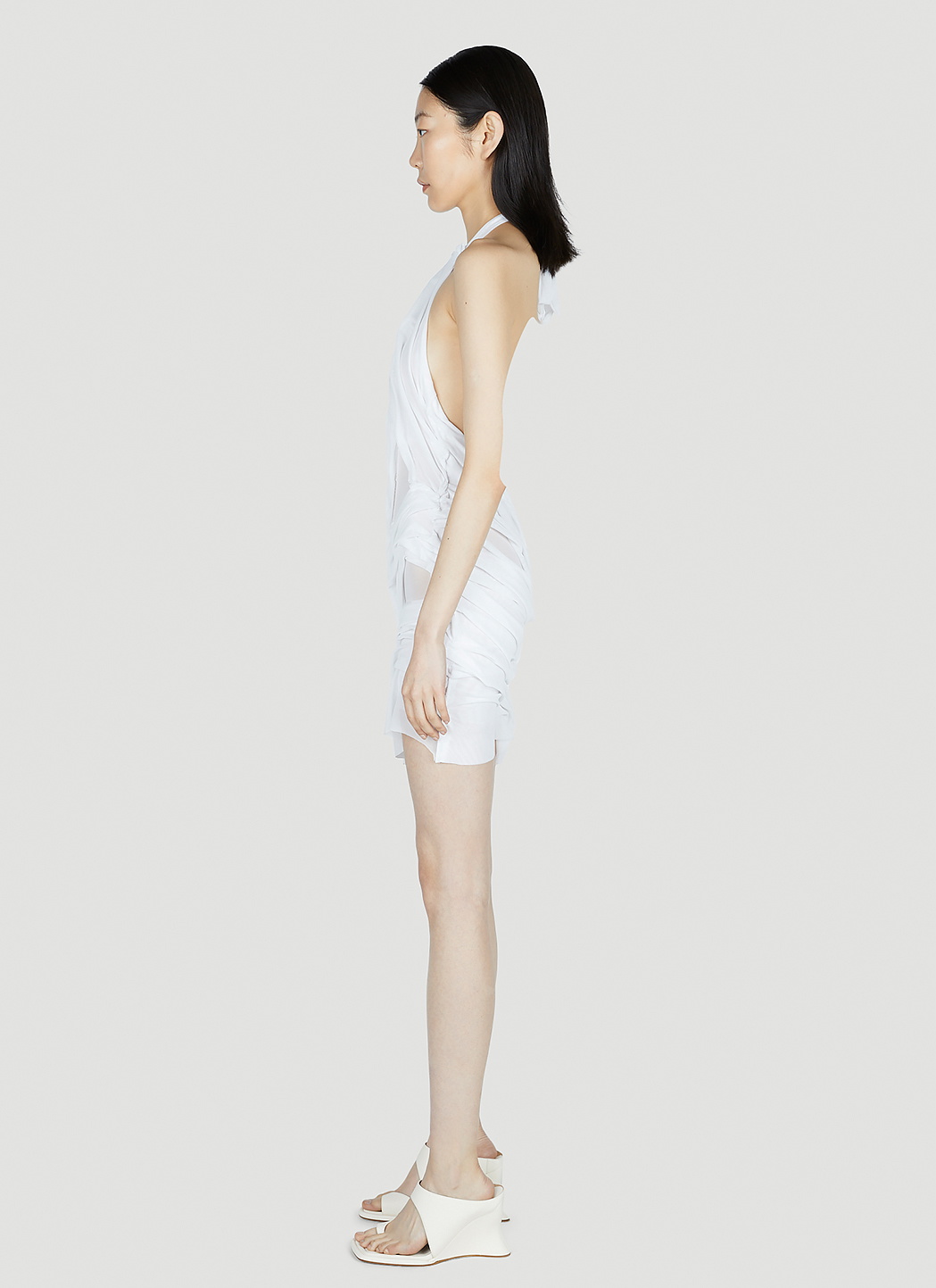DI PETSA Wet Look Mini Dress