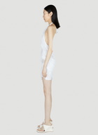 DI PETSA Wet Look Mini Dress