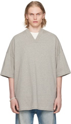 Fear of God ESSENTIALS Gray V-Neck T-Shirt