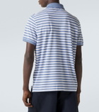 Dunhill Striped silk and cotton polo shirt