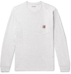 Carhartt WIP - Logo-Appliquéd Cotton-Jersey T-Shirt - Men - Gray