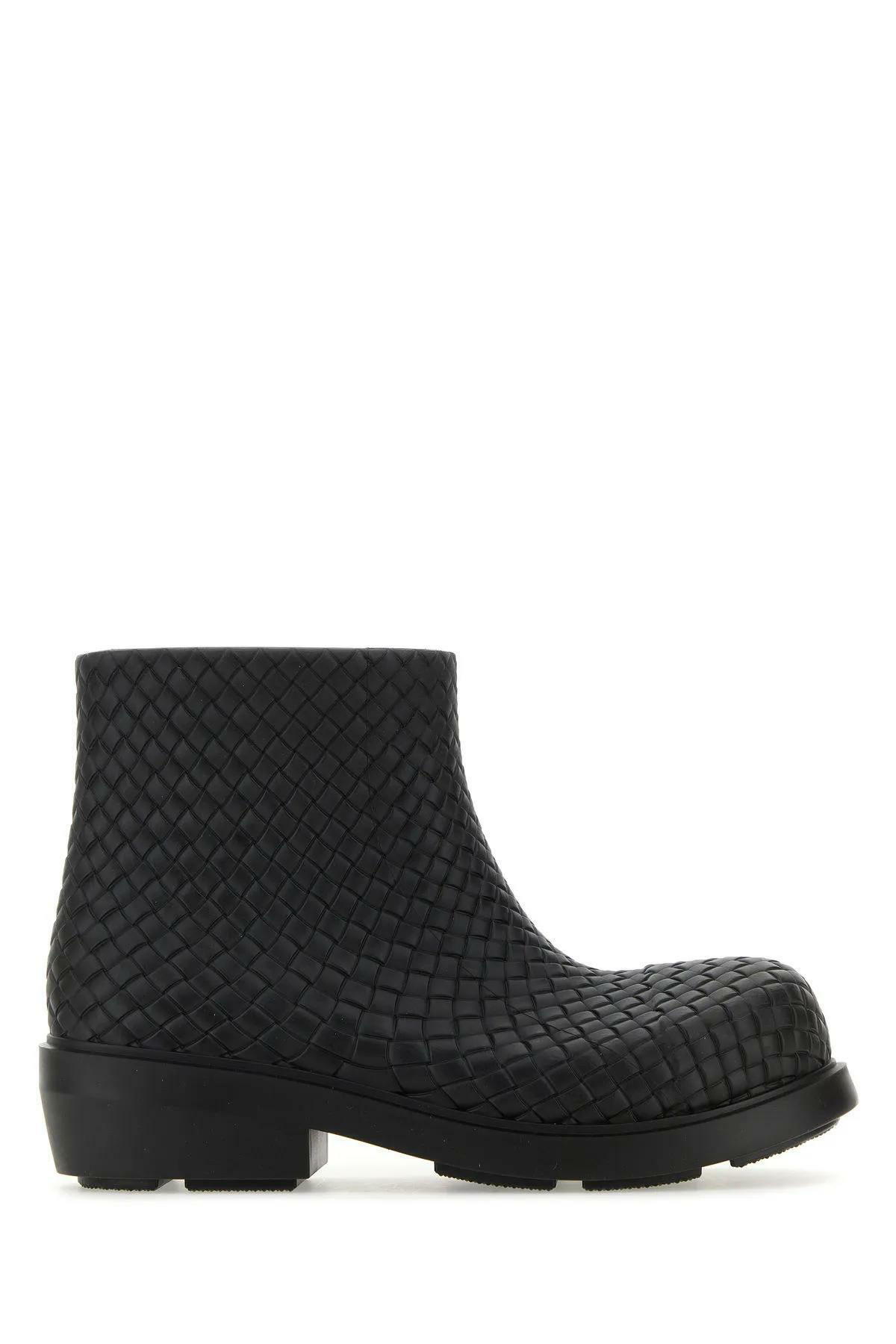 Bottega Veneta Embroidered Wool Blend Domenica Ankle Boots