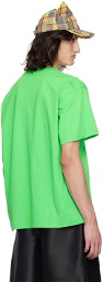 Charles Jeffrey LOVERBOY Green Printed T-Shirt