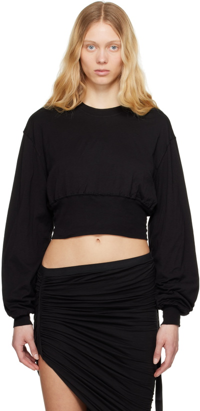 Photo: Rick Owens DRKSHDW Black Hollywood Tatlin Sweatshirt