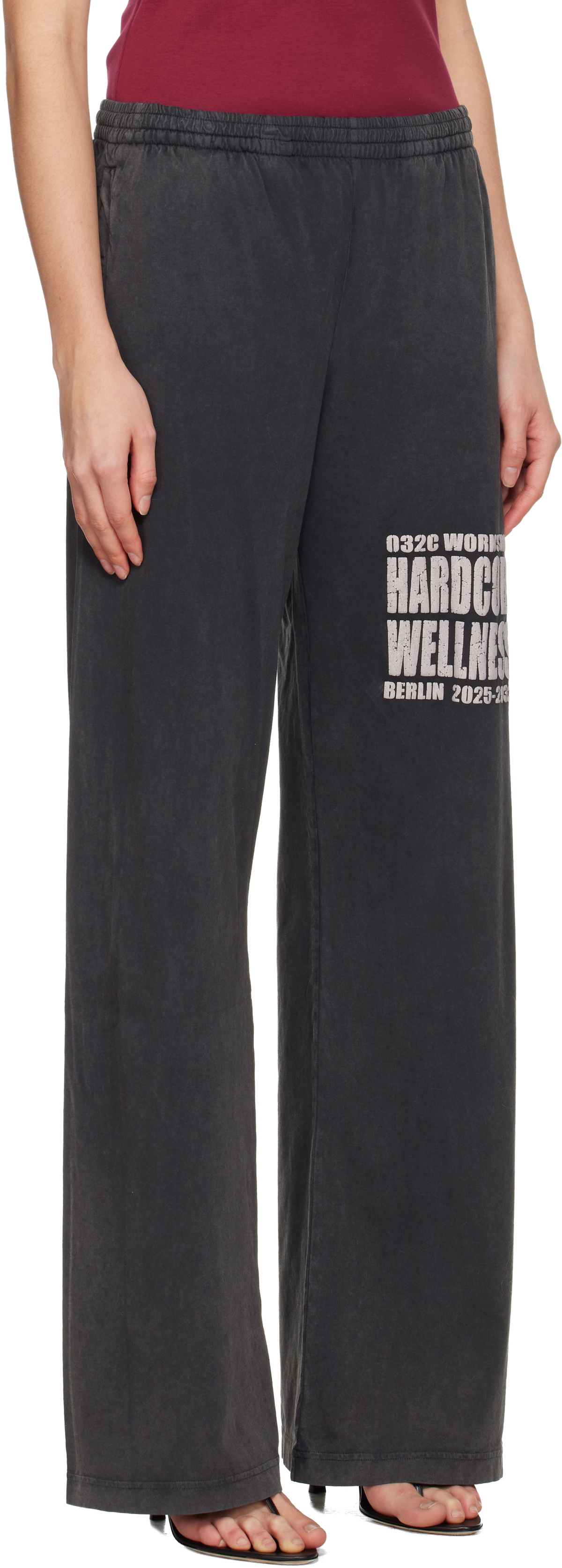 032c Gray Hardcore Wellness Lounge Pants