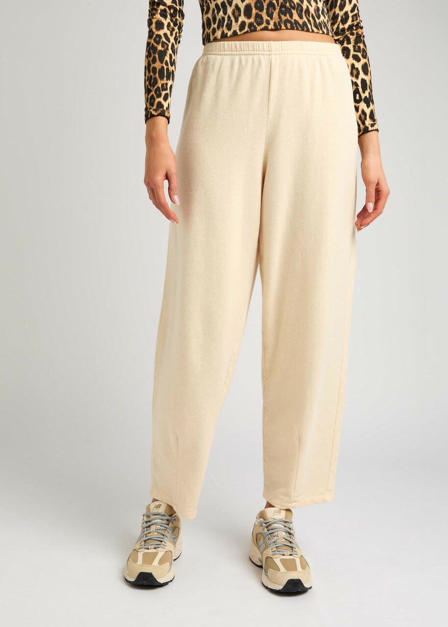 American Vintage Ofybow Cotton-blend Trousers Cream
