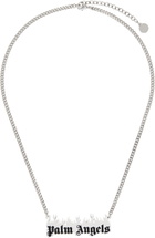 Palm Angels Silver Burning Logo Necklace
