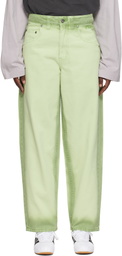 Dime Green Classic Baggy Jeans