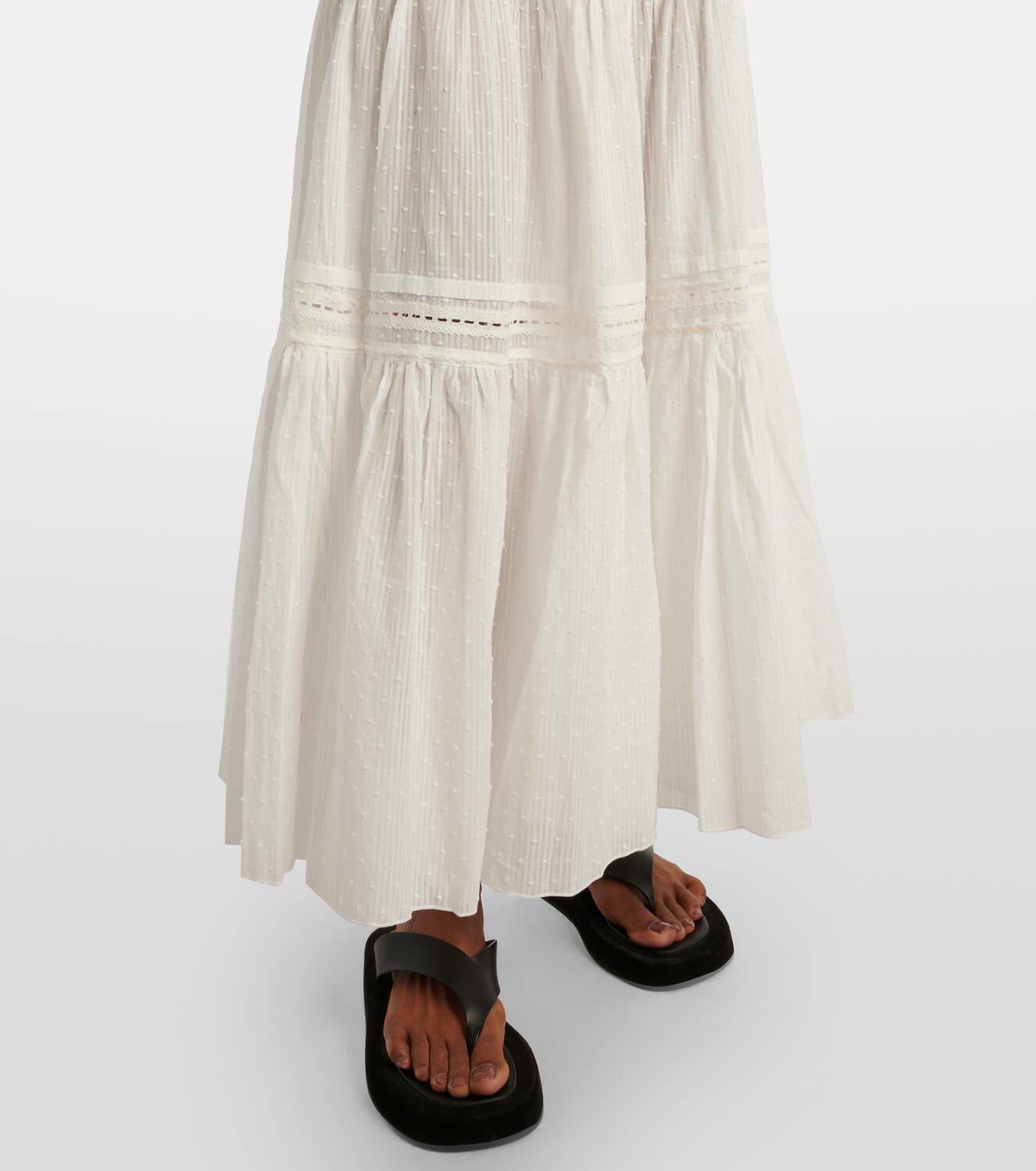 【Poupette St Barth】 Tieredコットン maxiスカート Poupette St Barth Tiered cotton maxi skirt Poupette St Barth