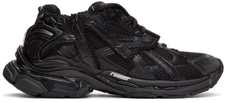 Photo: Balenciaga Black Runner Sneakers