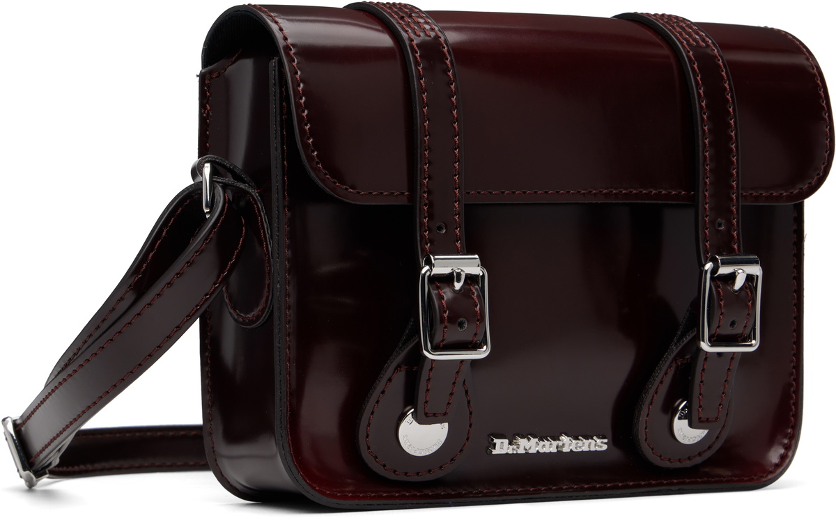 Dr. Martens Burgundy 7 Inch Vegan Crossbody Bag