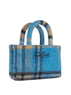 MC2 Saint Barth Soft Wooly Clarine Handbag With Tartan Pattern