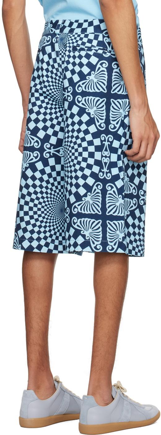 BLUEMARBLE Blue Folk Checkerboard Shorts
