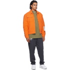 Heron Preston Orange Quilted Jacket