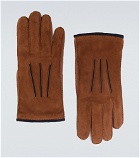 Loro Piana - Damon suede and baby cashmere gloves