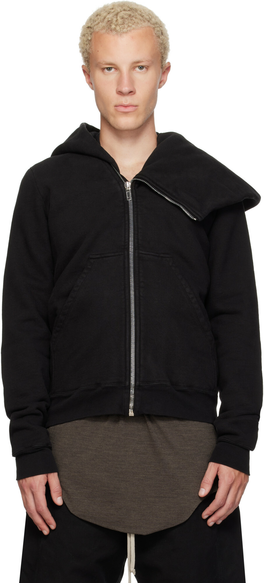 Rick Owens DRKSHDW Black Temple Mountain Hun Hoodie Rick Owens Drkshdw