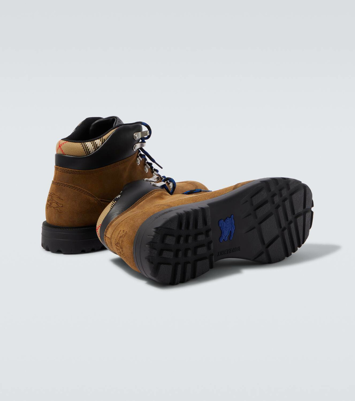 Burberry Suede lace-up boots