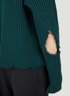 MM6 Maison Margiela - Distressed Jumper in Green