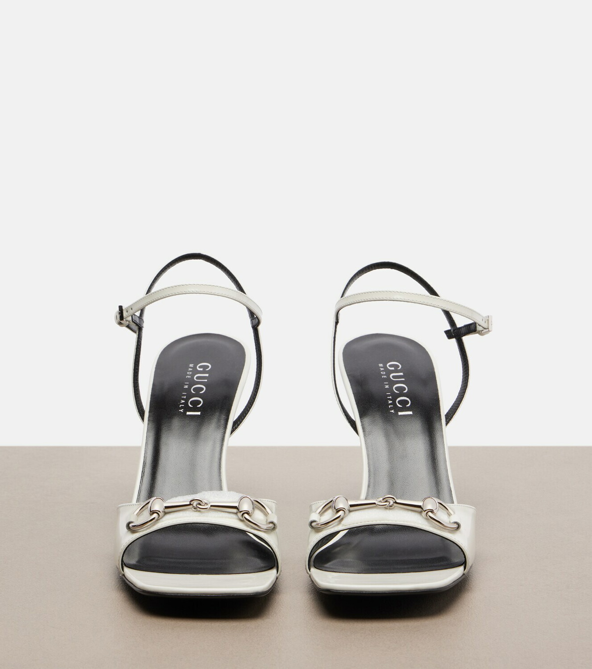 Gucci Signora Horsebit leather slingback sandals