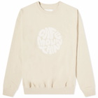 Café Mountain Men's Flow Logo Crew Sweater in Taupe
