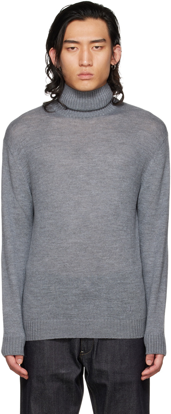 Jil Sander Gray High Neck Sweater Jil Sander